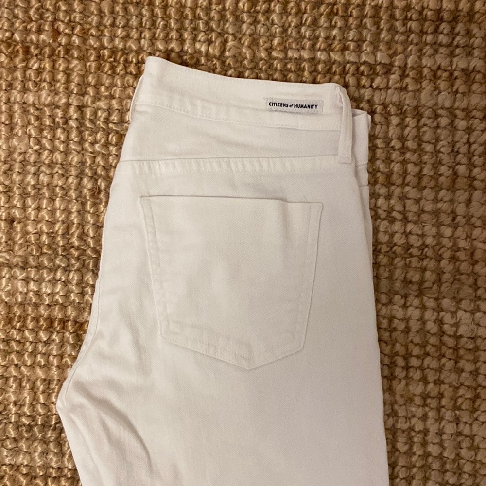 Citizens of Humanity Low Waisted White Jeans